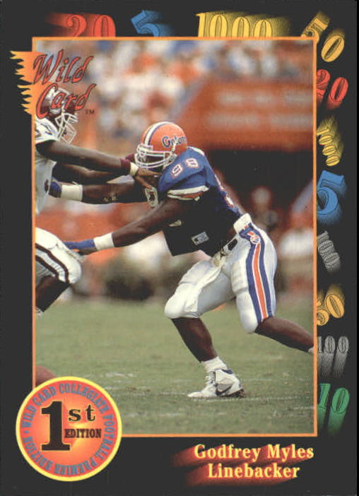 1991 Wild Card Draft 47 Godfrey Myles NMMT