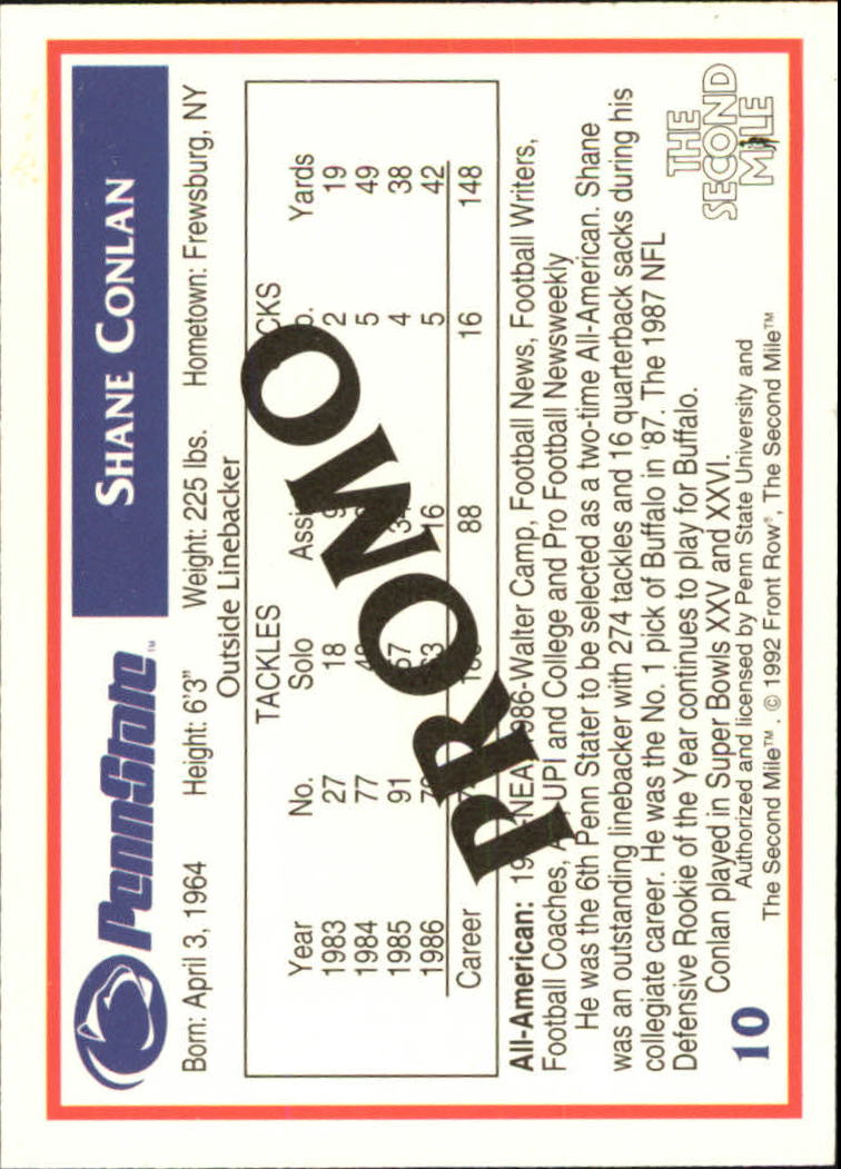 Tarjeta B6624- 1991-92 Penn State Legends FB # 1-50 -Tú eliges- 15+ ENVÍO GRATUITO A EE. UU. - Imagen 5 de 7