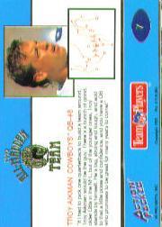 1992 Action Packed All-Madden #7 Troy Aikman back image