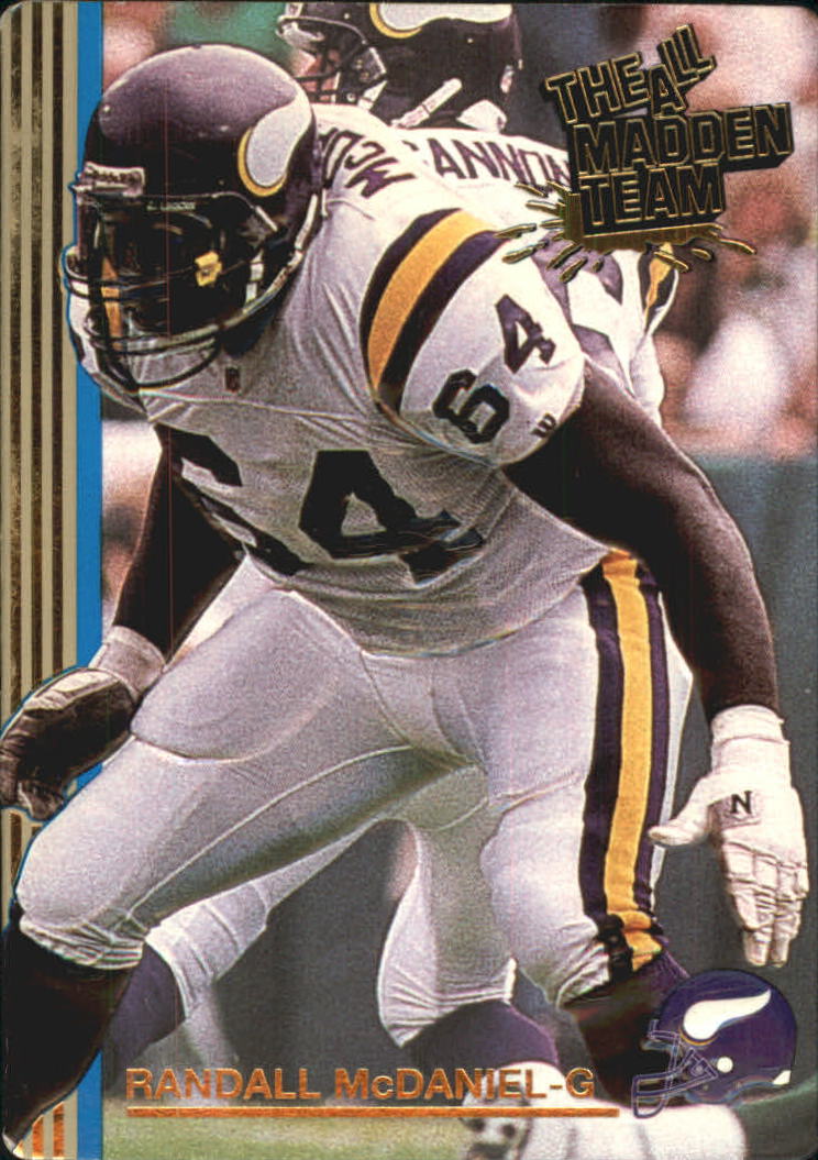 1992 Action Packed All-Madden Football "Main Set" Base Cards - Picture 66 of 97