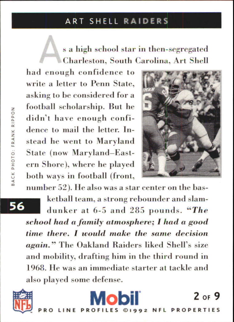 1992 Pro Line Mobil Football Cards - Picture 113 of 145