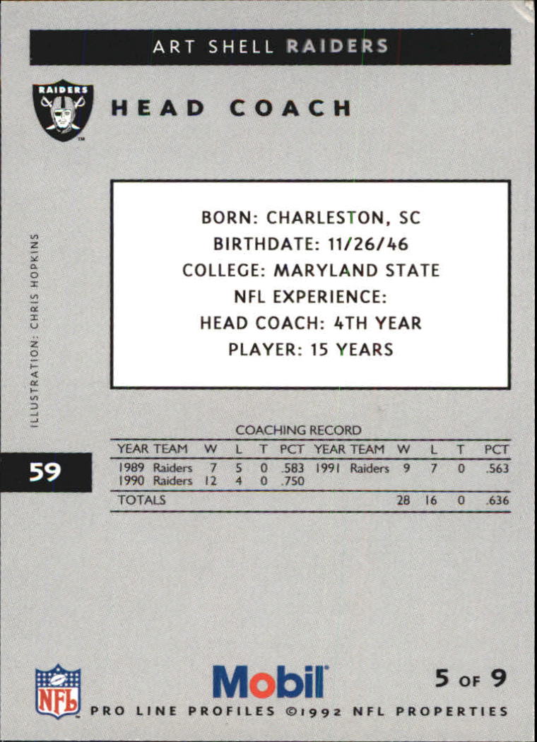 1992 Pro Line Mobil Football Cards - Picture 119 of 145