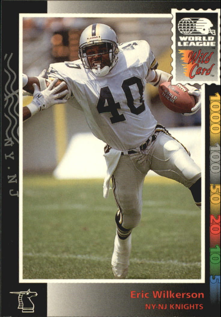 1992 Wild Card WLAF #77 Eric Wilkerson