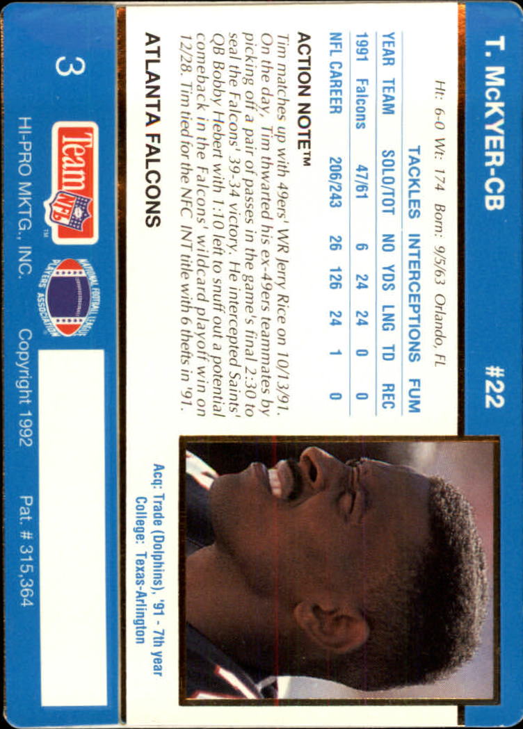 A0627- 1992 Action Packed Football Card #s 1-200 -You Pick- 15+ FREE US SHIP - Picture 7 of 391