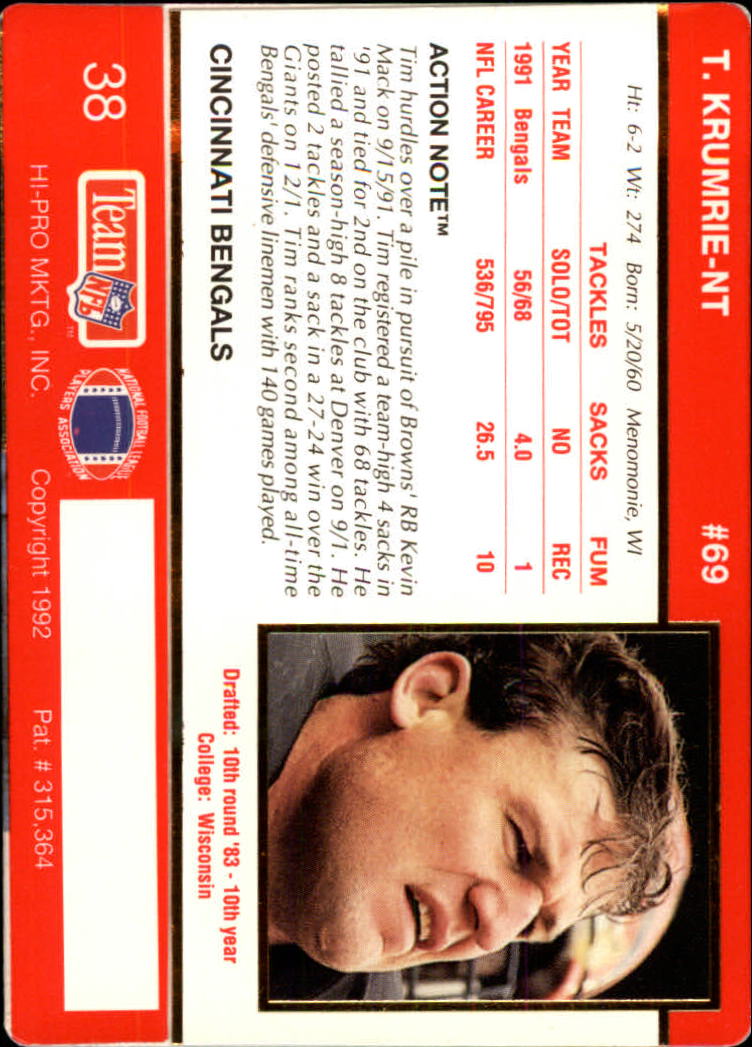A0627- 1992 Action Packed Football Card #s 1-200 -You Pick- 15+ FREE US SHIP - Picture 77 of 391