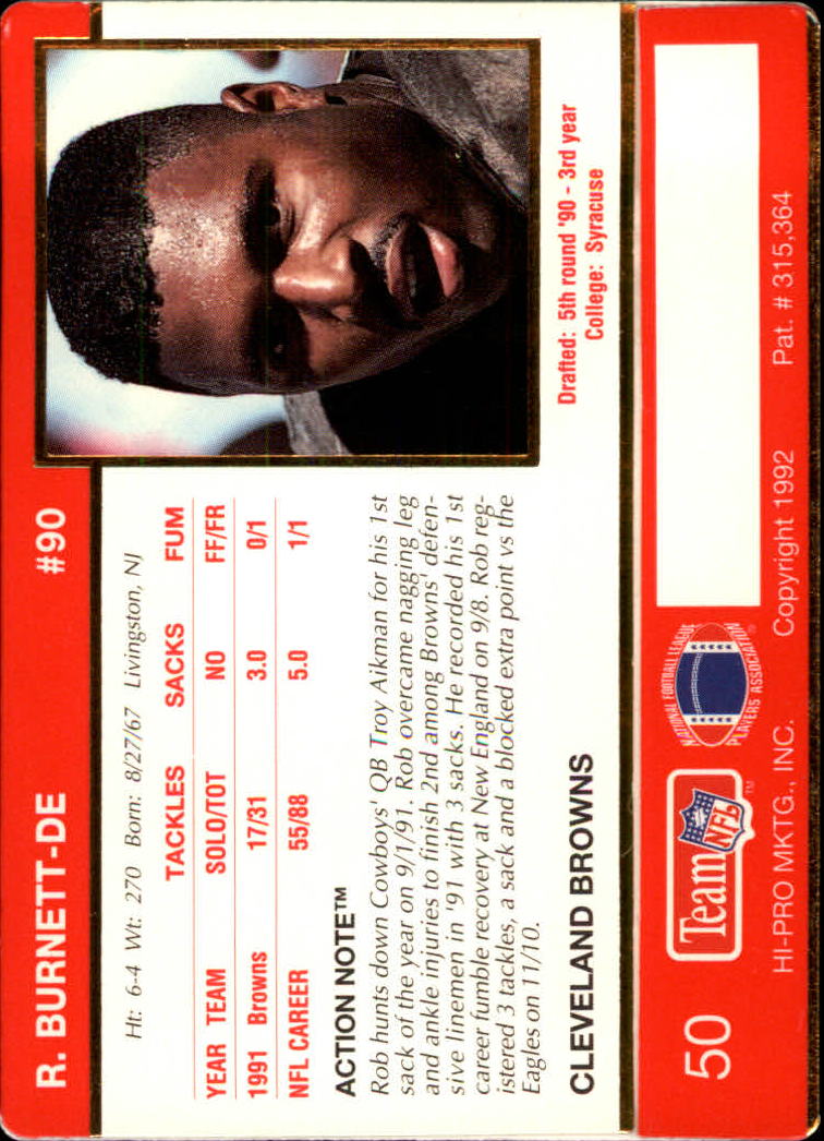 A0627- 1992 Action Packed Football Card #s 1-200 -You Pick- 15+ FREE US SHIP - Picture 101 of 391