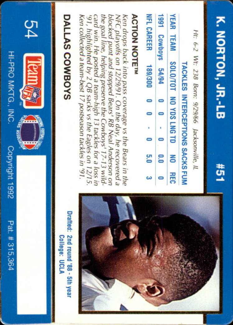 A0627- 1992 Action Packed Football Card #s 1-200 -You Pick- 15+ FREE US SHIP - Picture 107 of 391