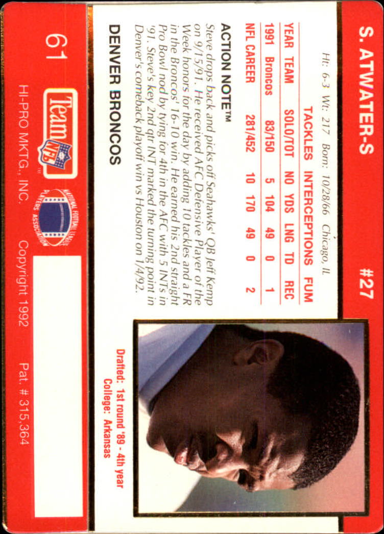 A0627- 1992 Action Packed Football Card #s 1-200 -You Pick- 15+ FREE US SHIP - Picture 119 of 391
