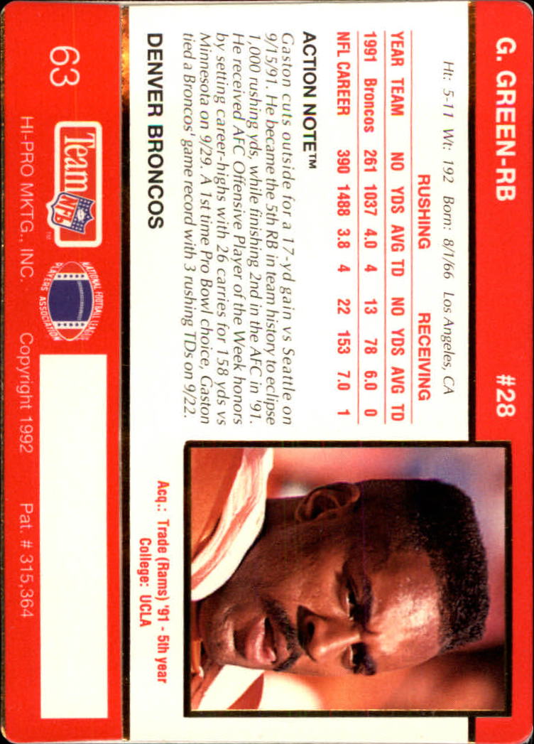 A0627- 1992 Action Packed Football Card #s 1-200 -You Pick- 15+ FREE US SHIP - Picture 123 of 391