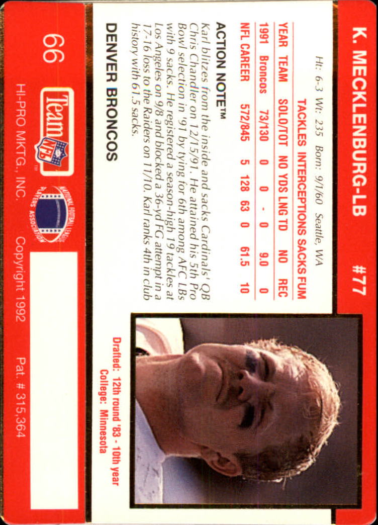 A0627- 1992 Action Packed Football Card #s 1-200 -You Pick- 15+ FREE US SHIP - Picture 129 of 391
