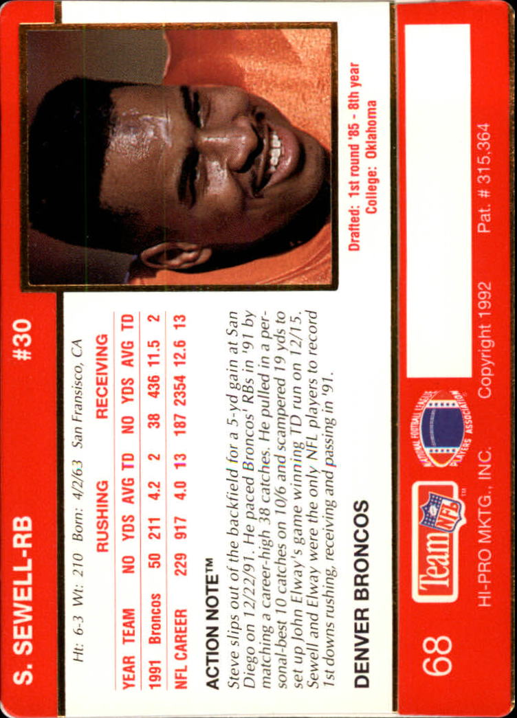 A0627- 1992 Action Packed Football Card #s 1-200 -You Pick- 15+ FREE US SHIP - Picture 133 of 391