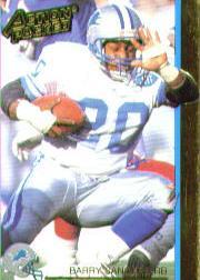 1992 DETROIT LIONS SCHEDULE BARRY SANDERS ON FRONT