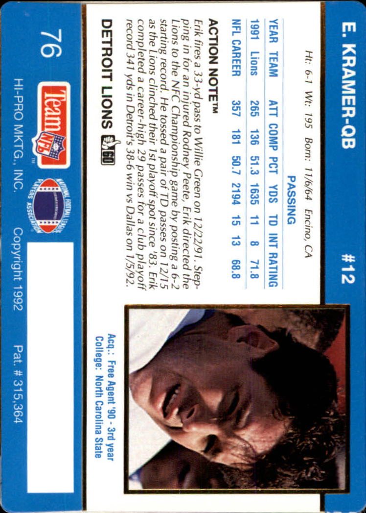 A0627- 1992 Action Packed Football Card #s 1-200 -You Pick- 15+ FREE US SHIP - Picture 149 of 391