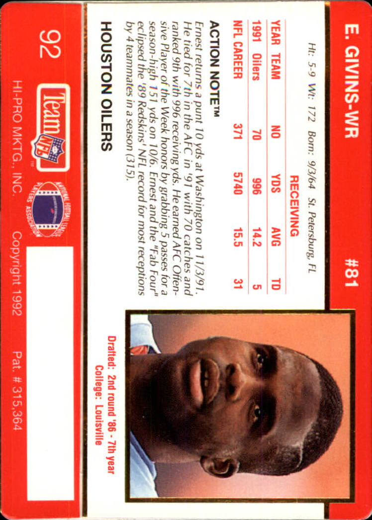 A0627- 1992 Action Packed Football Card #s 1-200 -You Pick- 15+ FREE US SHIP - Picture 181 of 391