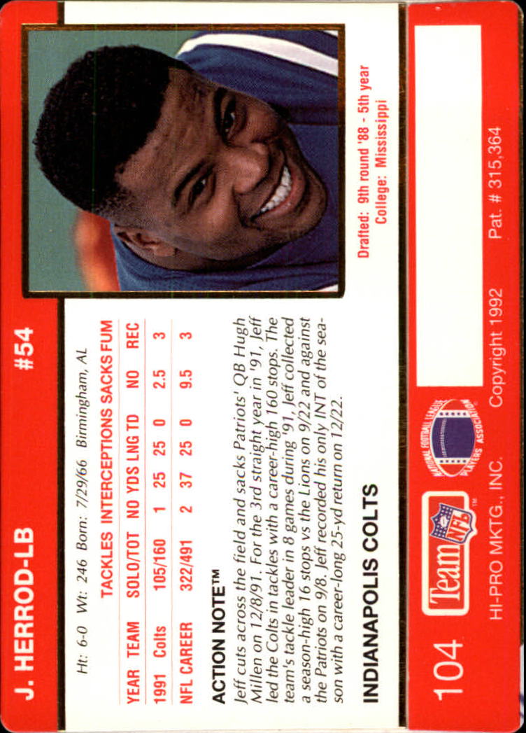 A0627- 1992 Action Packed Football Card #s 1-200 -You Pick- 15+ FREE US SHIP - Picture 205 of 391