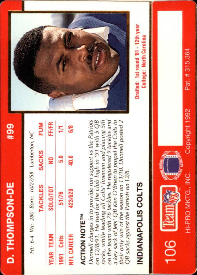 A0627- 1992 Action Packed Football Card #s 1-200 -You Pick- 15+ FREE US SHIP - Picture 209 of 391