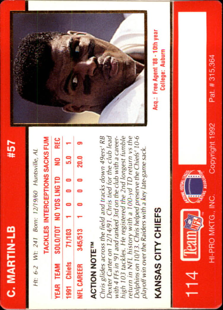 A0627- 1992 Action Packed Football Card #s 1-200 -You Pick- 15+ FREE US SHIP - Picture 225 of 391