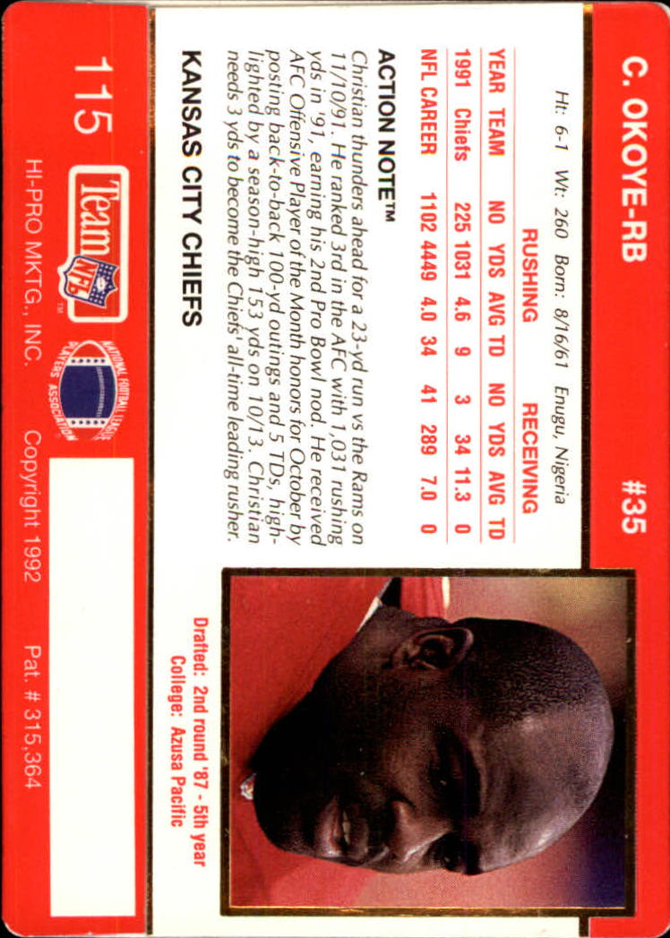 A0627- 1992 Action Packed Football Card #s 1-200 -You Pick- 15+ FREE US SHIP - Picture 227 of 391