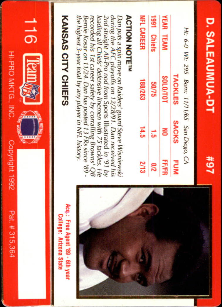 A0627- 1992 Action Packed Football Card #s 1-200 -You Pick- 15+ FREE US SHIP - Picture 229 of 391