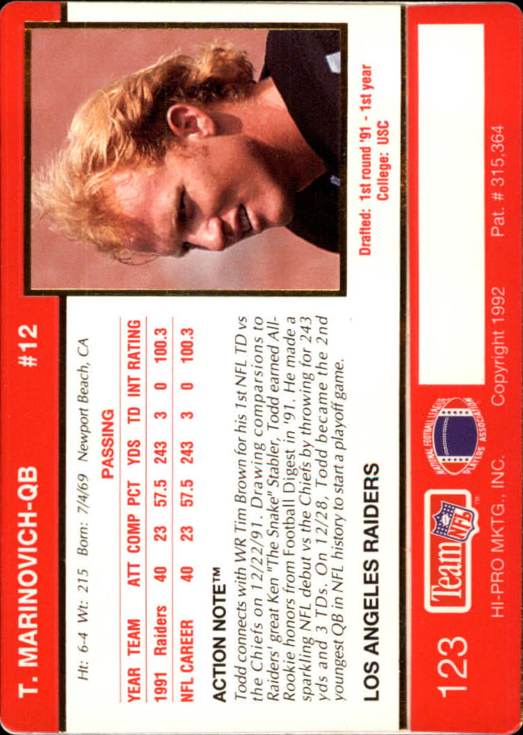 A0627- 1992 Action Packed Football Card #s 1-200 -You Pick- 15+ FREE US SHIP - Picture 243 of 391
