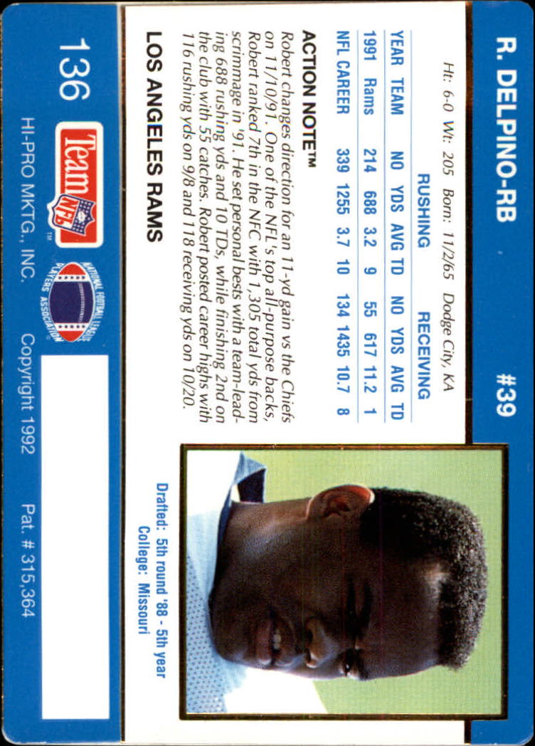 A0627- 1992 Action Packed Football Card #s 1-200 -You Pick- 15+ FREE US SHIP - Picture 267 of 391
