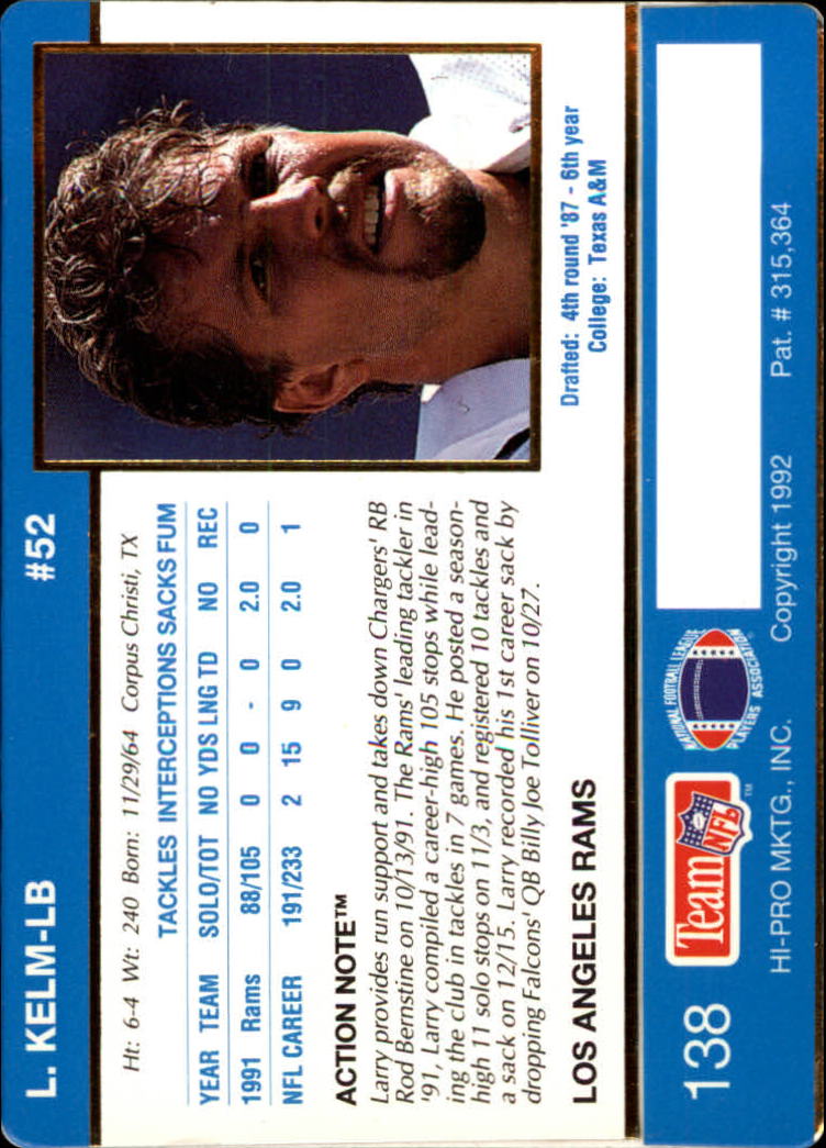 A0627- 1992 Action Packed Football Card #s 1-200 -You Pick- 15+ FREE US SHIP - Picture 271 of 391