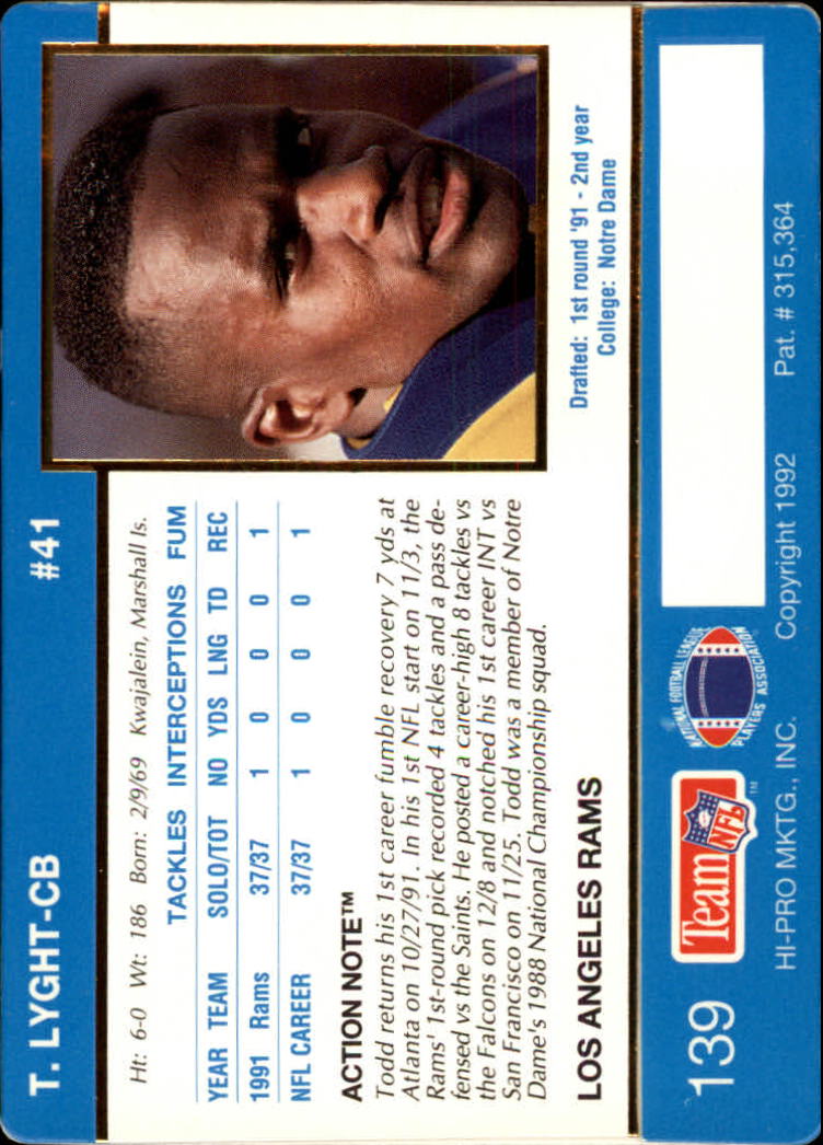 A0627- 1992 Action Packed Football Card #s 1-200 -You Pick- 15+ FREE US SHIP - Picture 273 of 391