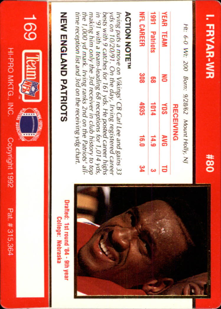 A0627- 1992 Action Packed Football Card #s 1-200 -You Pick- 15+ FREE US SHIP - Picture 329 of 391
