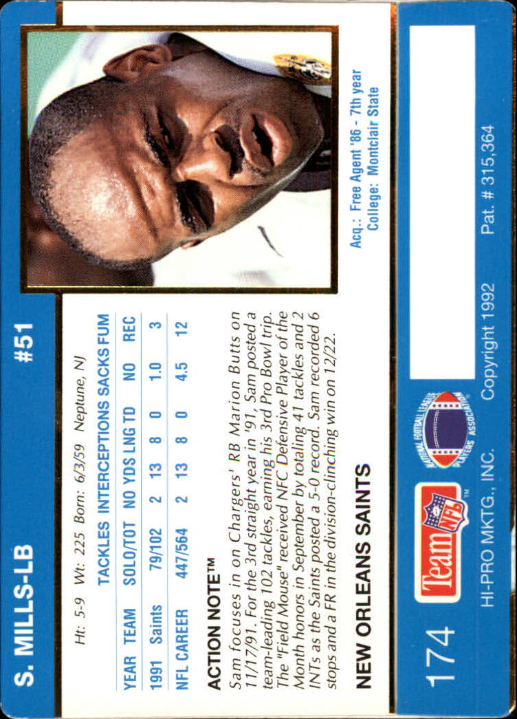 A0627- 1992 Action Packed Football Card #s 1-200 -You Pick- 15+ FREE US SHIP - Picture 339 of 391