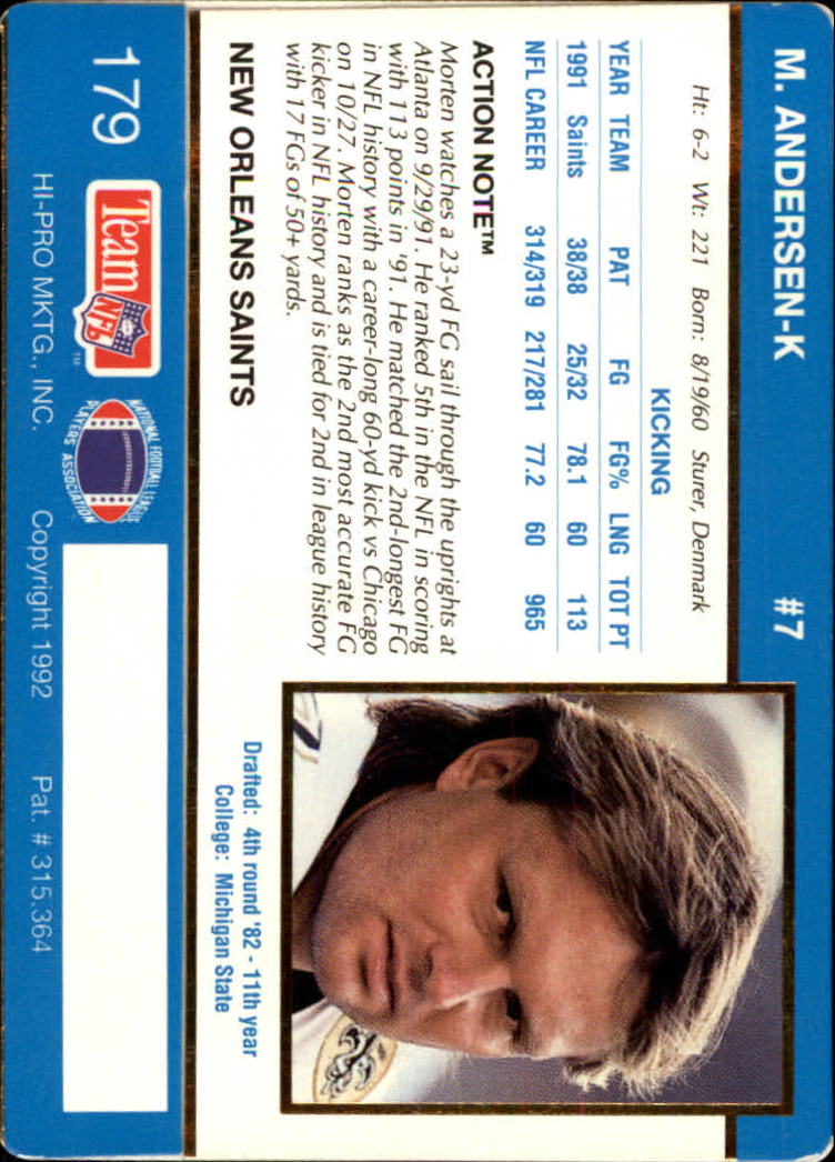 A0627- 1992 Action Packed Football Card #s 1-200 -You Pick- 15+ FREE US SHIP - Picture 349 of 391