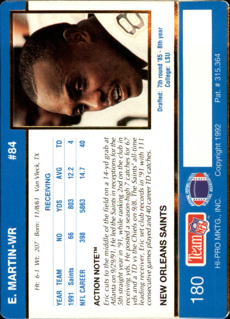 A0627- 1992 Action Packed Football Card #s 1-200 -You Pick- 15+ FREE US SHIP - Picture 351 of 391