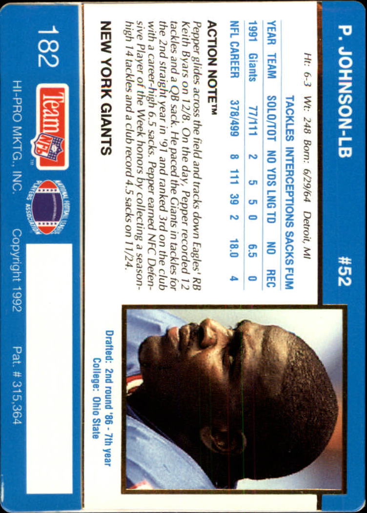 A0627- 1992 Action Packed Football Card #s 1-200 -You Pick- 15+ FREE US SHIP - Picture 355 of 391