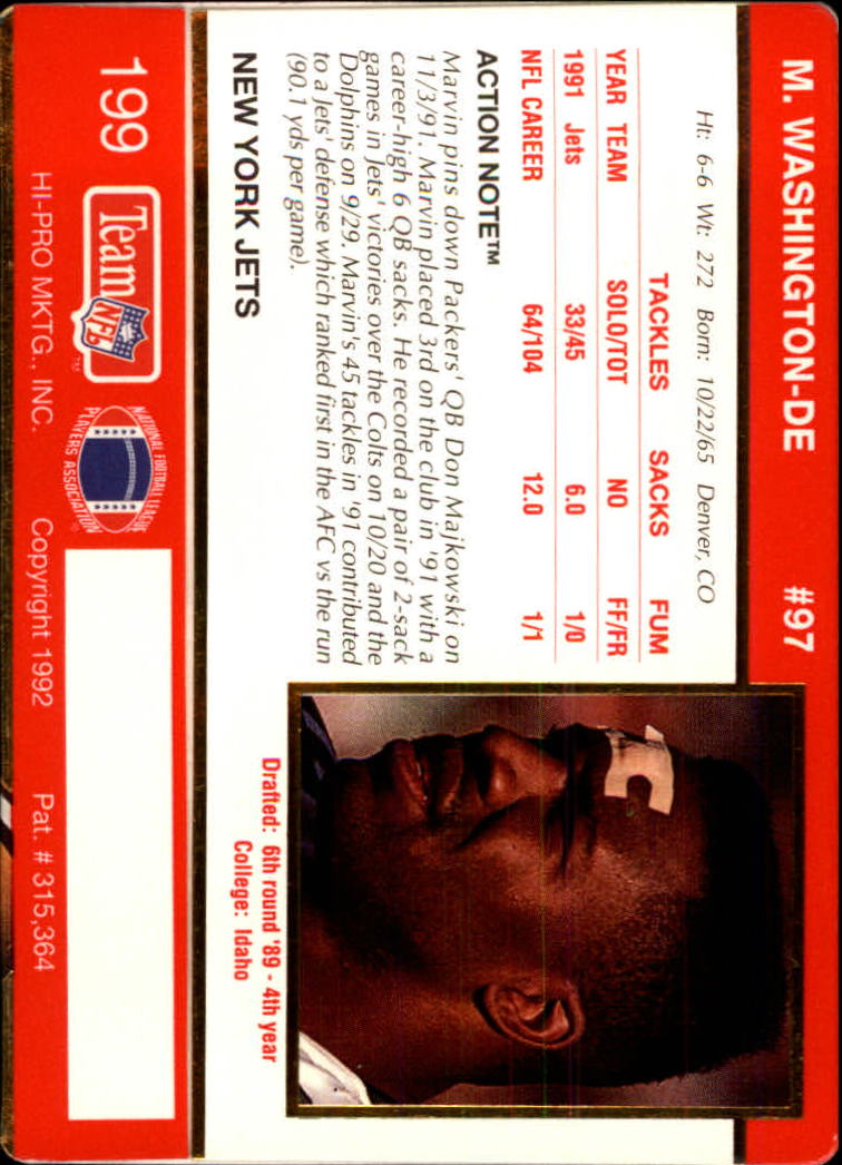 A0627- 1992 Action Packed Football Card #s 1-200 -You Pick- 15+ FREE US SHIP - Picture 389 of 391