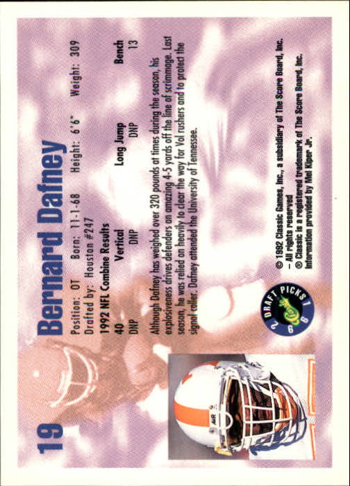 1992 Classic Draft Picks Football "Main Set" Base Cards - Picture 39 of 201