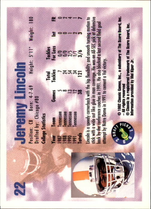 1992 Classic Draft Picks Football "Main Set" Base Cards - Picture 45 of 201