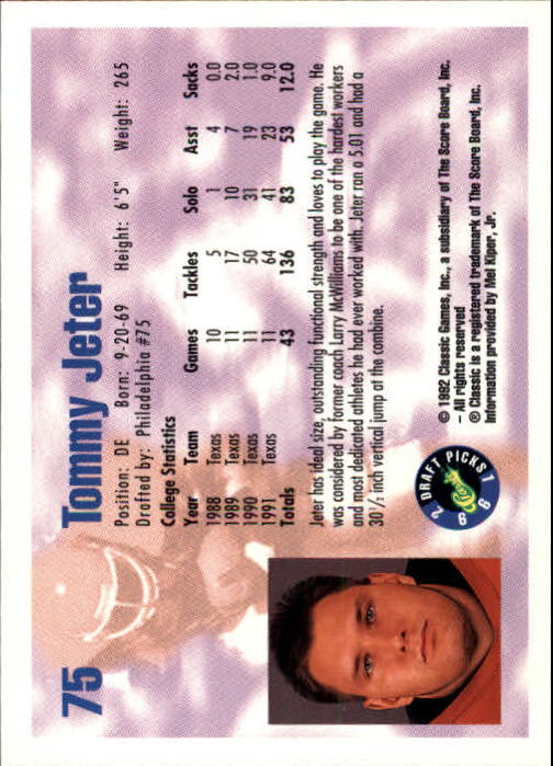 1992 Classic Draft Picks Football "Main Set" Base Cards - Picture 151 of 201