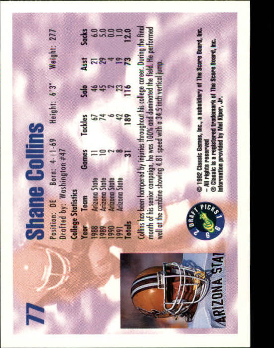 1992 Classic Draft Picks Football "Main Set" Base Cards - Picture 155 of 201
