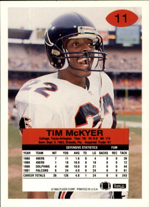 A6106- 1992 Fleer Football Card #s 1-250 +Rookies -You Pick- 15+ FREE US SHIP - Picture 23 of 487