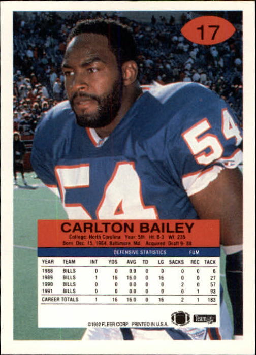 A6106- 1992 Fleer Football Card #s 1-250 +Rookies -You Pick- 15+ FREE US SHIP - Picture 35 of 487