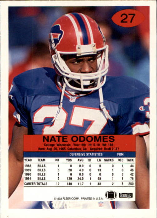A6106- 1992 Fleer Football Card #s 1-250 +Rookies -You Pick- 15+ FREE US SHIP - Picture 55 of 487