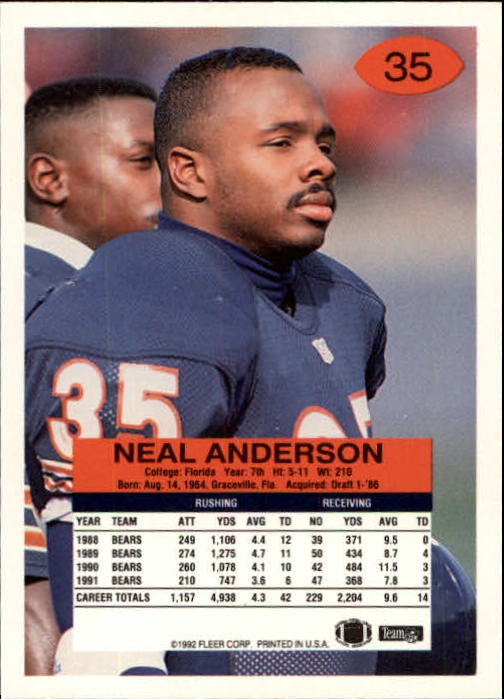 A6106- 1992 Fleer Football Card #s 1-250 +Rookies -You Pick- 15+ FREE US SHIP - Picture 69 of 487