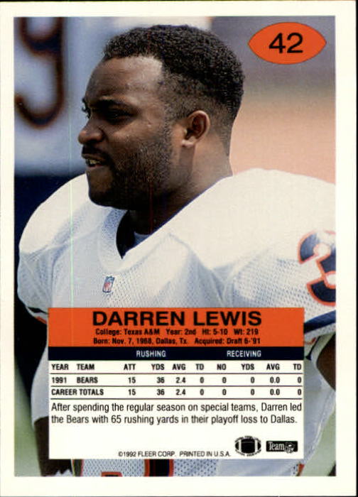 A6106- 1992 Fleer Football Card #s 1-250 +Rookies -You Pick- 15+ FREE US SHIP - Picture 81 of 487