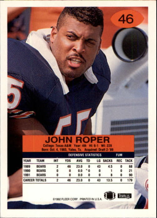 A6106- 1992 Fleer Football Card #s 1-250 +Rookies -You Pick- 15+ FREE US SHIP - Picture 87 of 487