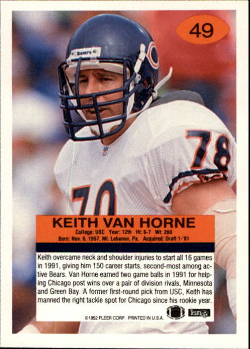 A6106- 1992 Fleer Football Card #s 1-250 +Rookies -You Pick- 15+ FREE US SHIP - Picture 93 of 487