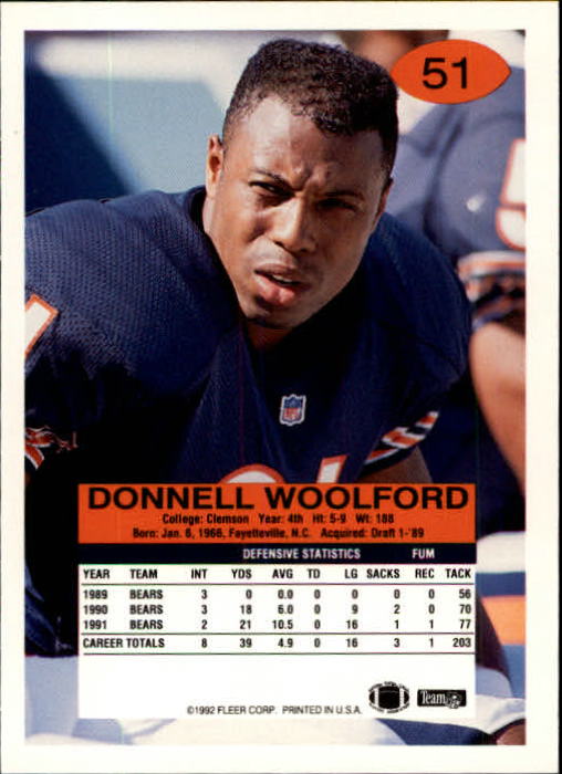 A6106- 1992 Fleer Football Card #s 1-250 +Rookies -You Pick- 15+ FREE US SHIP - Picture 97 of 487