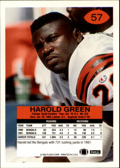 A6106- 1992 Fleer Football Card #s 1-250 +Rookies -You Pick- 15+ FREE US SHIP - Picture 109 of 487