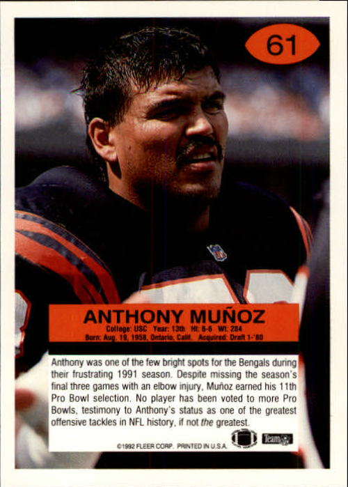 A6106- 1992 Fleer Football Card #s 1-250 +Rookies -You Pick- 15+ FREE US SHIP - Picture 117 of 487