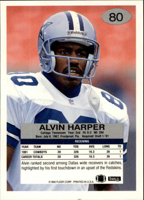 A6106- 1992 Fleer Football Card #s 1-250 +Rookies -You Pick- 15+ FREE US SHIP - Picture 155 of 487