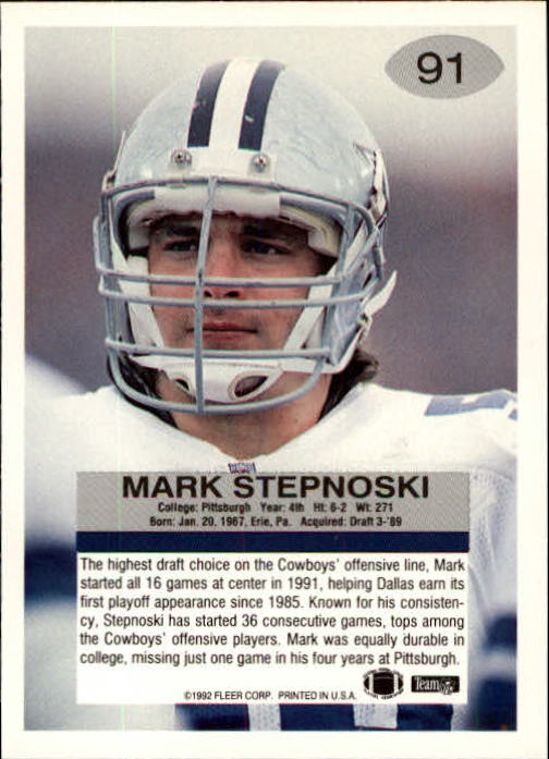 A6106- 1992 Fleer Football Card #s 1-250 +Rookies -You Pick- 15+ FREE US SHIP - Picture 177 of 487