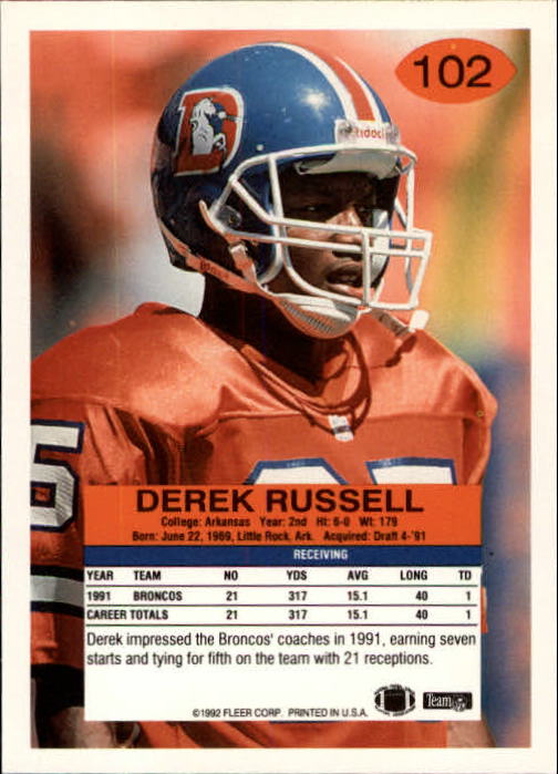 A6106- 1992 Fleer Football Card #s 1-250 +Rookies -You Pick- 15+ FREE US SHIP - Picture 199 of 487